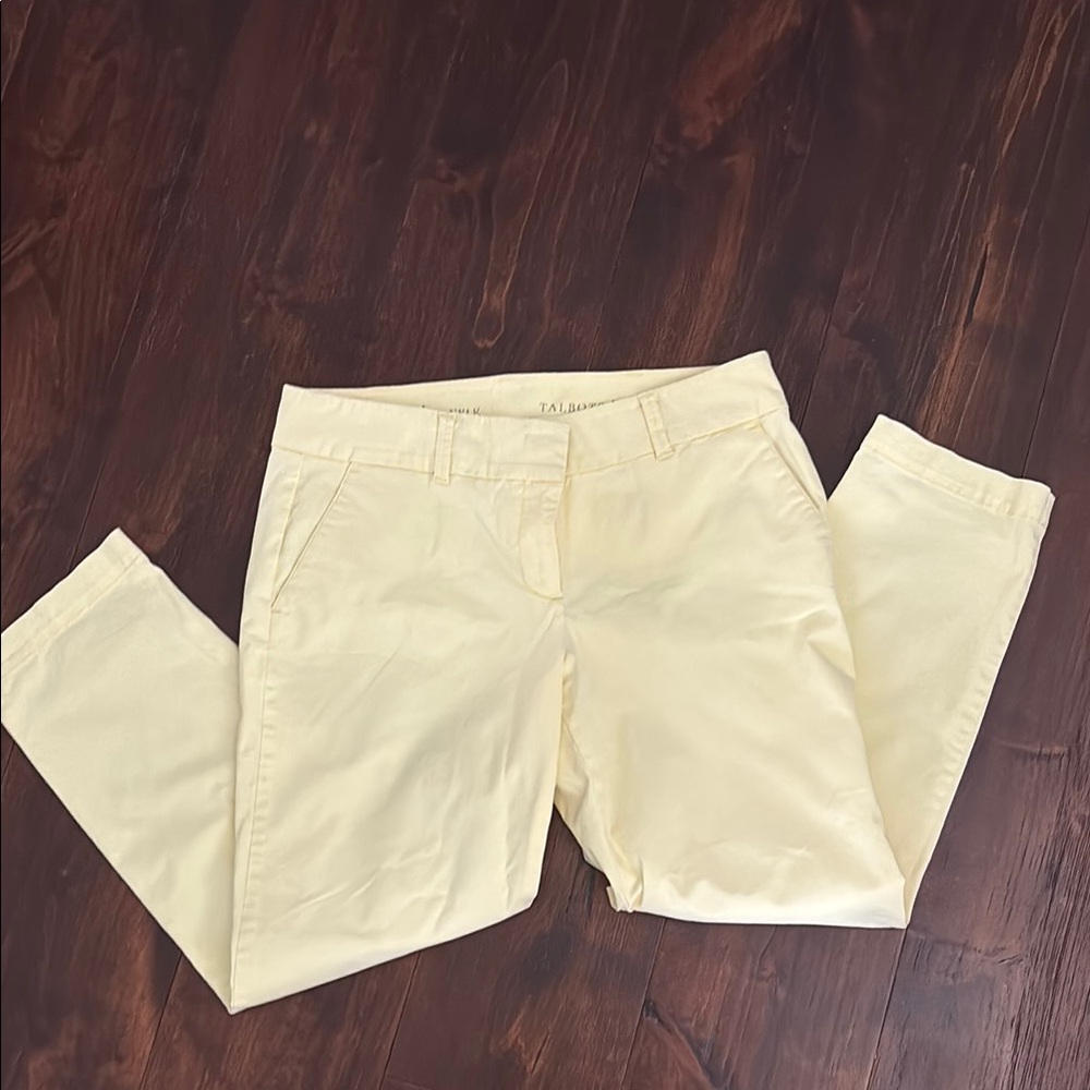 Talbots Yellow Cropped Ankle Length